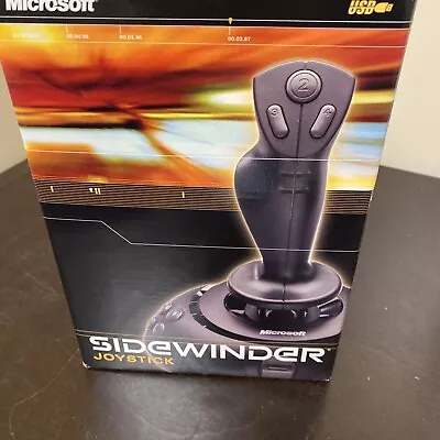 Microsoft Sidewinder 1.0 USB PC Wired Joystick New Open Box • $44.99