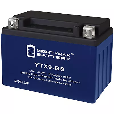 Mighty Max YTX9-BS Lithium Battery Compatible With Kawasaki KLR650 Adv Trav. 23 • $79.99