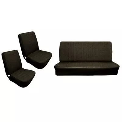 $209.95 • Buy Empi 4637 Vw Bug Black Vinyl Seat Covers / Full Set Front-Rear 1965-1967