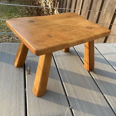 Vintage Cushman Colonial Creation  Maple Foot Stool Bennington Vermont • $124