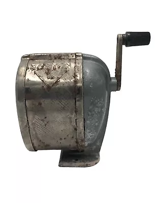 Vintage Boston L Pencil Sharpener Wall Table Mount Manual Nostalgia As Is RUSTY • $19