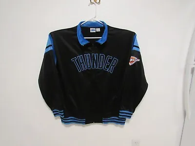 Oklahoma City Thunder Navy Blue NBA Basketball Warmup Jacket Men's Size 3XL • $19.99