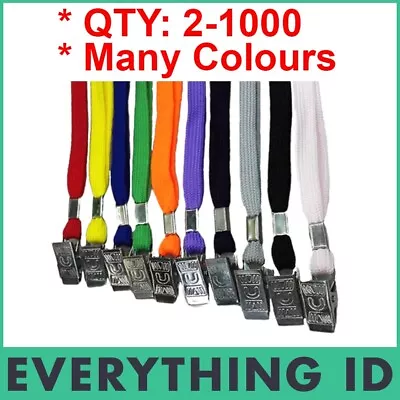 Bulk Lot Lanyards Alligator Bulldog Clip Neck Strap For Id Badge Card Holder 1cm • $349.95