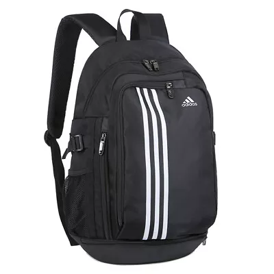 Adidas Three Stripes Travel Sport School Backpack - White Stripes - Clearance • $40