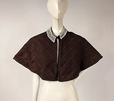 Pre Civil War 1830’s Hand Sewn Pelerine Cape For Dress  • $68