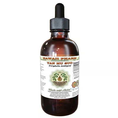 $34.95 • Buy Yan Hu Suo (Corydalis Ambigua) Tincture. Alcohol-FREE. Hawaii Pharm.