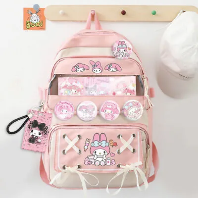 Sanrio Hello Kitty Melody Kulomi Backpack Laptop Bag Girls School Bag • $72.59