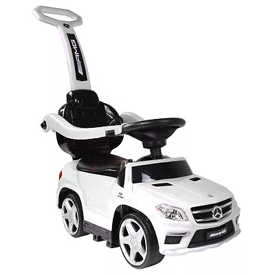 Best Ride On Cars 4 In 1 Mercedes Push Car Stroller & Rocker White (Open Box) • $128.03