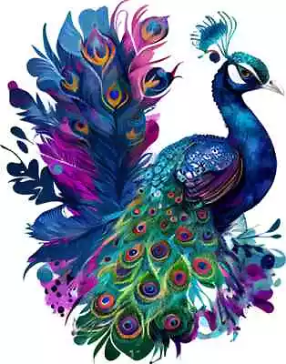 Peacock Colourful Bedroom Wall Car Vinyl Sticker Decals L162 • £3.99