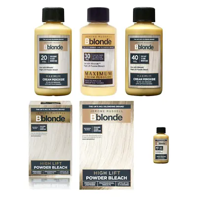 Jerome Russell Bblonde Cream Peroxide 20 30 40 Volume 6% 9% 12% Peroxide - 75ml • £6.39