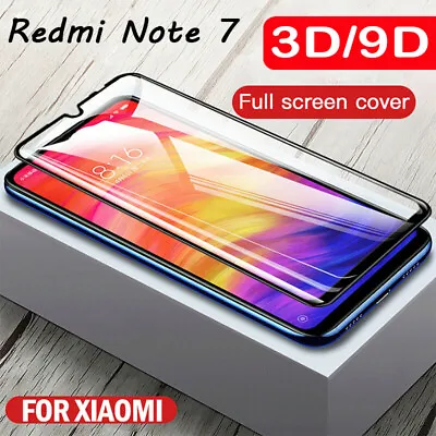 For Xiaomi Redmi Note 7 Tempered Glass Screen Protector  Black / Clear Lot Ya • $5.49