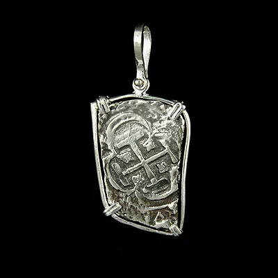 Atocha Sunken Treasure Jewelry - Long 8 Reale Silver Coin Pendant • $99.95