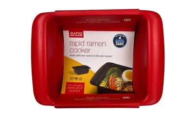 Rapid Ramen Cooker Microwave Ramen 3 Minutes BPA Free Dishwasher Safe RED • $9.45
