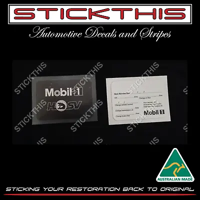 Suits Holden HSV - Mobil 1 Service Oil Lube Decal/Sticker • $4.27