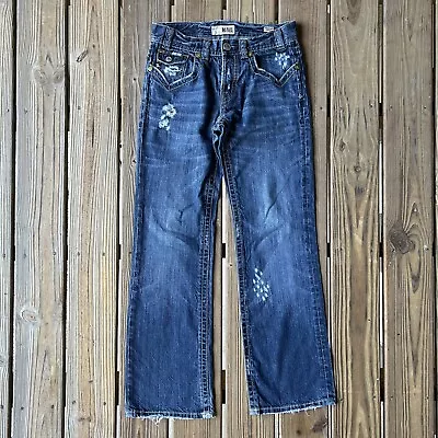 MEK Meridian Boot Cut Medium Wash Distressed Button Fly Jeans Mens 32 X 33 *READ • $27.59