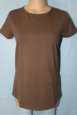 NEW Liz Lange Womans Maternity Brown Tee 4T-Shirt X-Small XS See Measurements* • $9.95