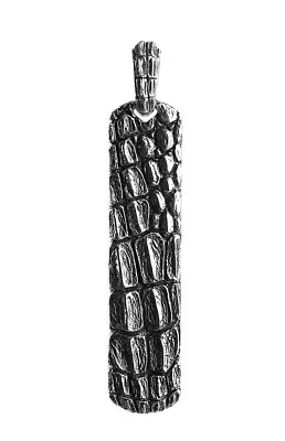 David Yurman Gorgeous St. Silver Ingot Alligator Dog Tag Enhancer 89p New Box • $380