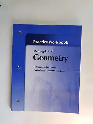 Holt McDougal Larson Geometry: Practice Workbook • $6.90