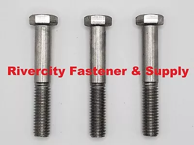 3/8-16x2-1/2 Stainless Steel Hex Head Cap Screws 3/8x16x2-1/2 Bolts 3/8x16x2.5 • $15.88