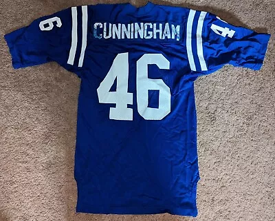 Vintage 1990's NFL Game Used Worn Football Jersey Indianapolis Colts Cunningham • $100