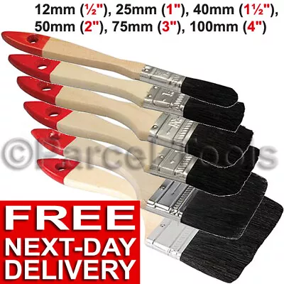 ALL SIZES PAINT BRUSH 1  1.5 2 3 4 Half Inch 12mm 25 40 50 75 100 Brushes • £3.59
