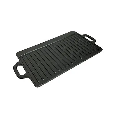 £19.99 • Buy NEW! Cast Iron Non Stick Reversible Griddle Pan BBQ Grill Plate