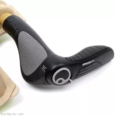 Ergon GP4-L Large 4-Finger Ergo Handlebar Bicycle Grips MTB/Commuter Black/Gray • $52.95