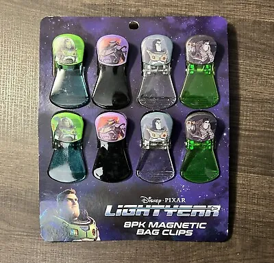 8-Pack Disney Buzz Lightyear Jumbo Magnetic Bag Clips Kitchen Fridge Magnets • $9.95