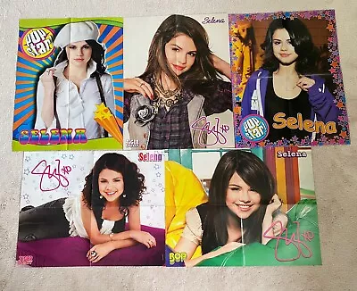 Lot Of 5 Selena Gomez Teen Magazine  Centerfold Posters! • $17