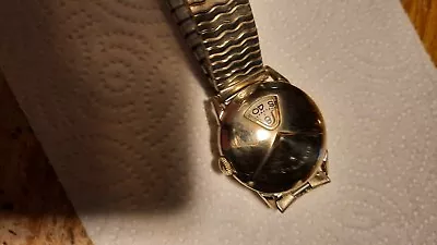 Vintage Mens Lord Elgin Chevron Jump Hour Watch 14k GF  Running • $320