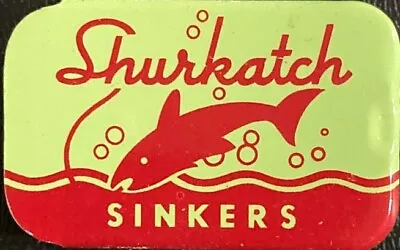 1960s Or Earlier Vintage Shurkatch Sinkers 2 – Piece Tin - New Old Stock • $7.92