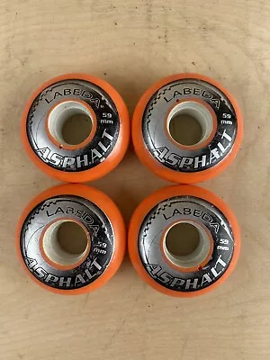 Labeda Asphalt Outdoor Inline Roller Hockey Wheels 59mm Orange Lot Of 4 • $21.60