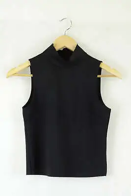 Zara Cropped Black Top S By Reluv Clothing • $13.20