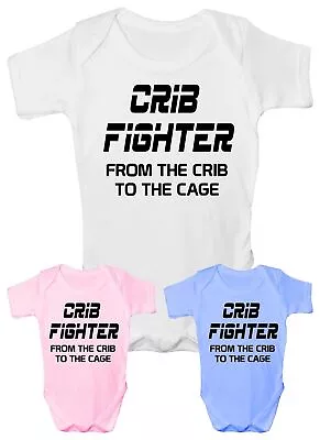 Crib Fighter  UFC/MMA  Babygrow Babies Boy Girl Vest  • £7.50