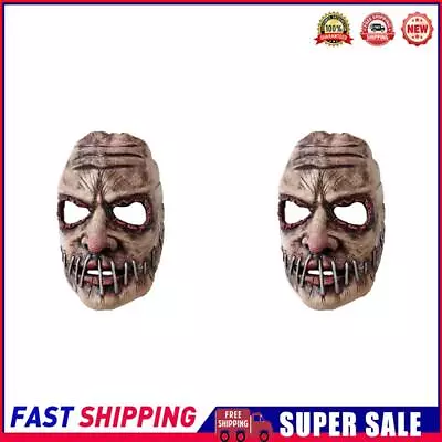 Halloween Bloody Horror Mask Simulation Horror Grimace Mask Tricky Costume Props • $22.11
