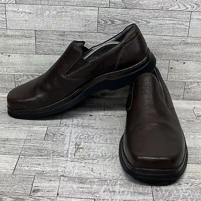Clarks Brown Leather Casual Slip On Loafer Shoes 79551 Men Size 13M • $23.20