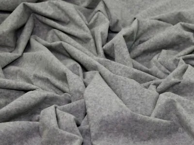 Minerva Laminated Terry Towelling Fabric Grey - Per Metre • £19.99