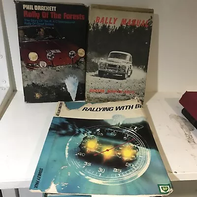 3 X Vintage Car Rally : Tallying Books : Saab : Sunbeam Rapier Alfa Romeo • £14