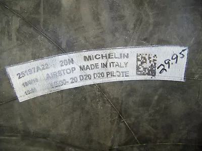 Michelin Airstop Butyl 10.00-20D20 D20 Pilote New • $29.99