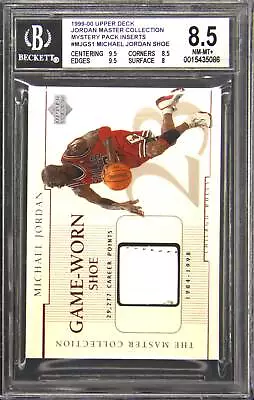 1999 Upper Deck Mj Master Collection Michael Jordan #1 Game Worn Shoe Bgs 8.5 • $625