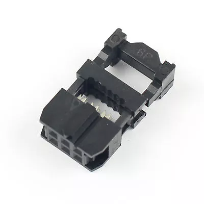10Pcs 2.54mm Pitch  2x3 Pin 6 Pin IDC FC Female Header Socket Connector • $2.49