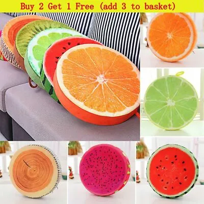 £11.05 • Buy Soft Seat Pads Round Chair Cushions Funny Fruit Garden Dining Kitchen Outdoor