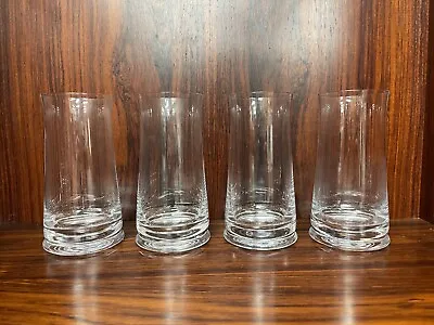 Set Of (4) Michael Graves MVG-2 Clear Highball Cocktail Glasses Signed • $195