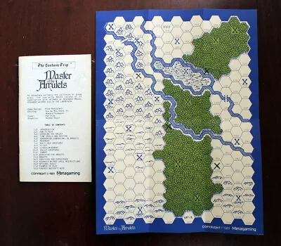 Master Of The Amulets The Fantasy Trip 1981 Metagaming No Box • $14.95