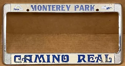 RARE CHEVROLET( MONTEREY PARK CA.)CAMINO REAL 70s/80s CAR 🚗 LICENSE PLATE FRAME • $68.88