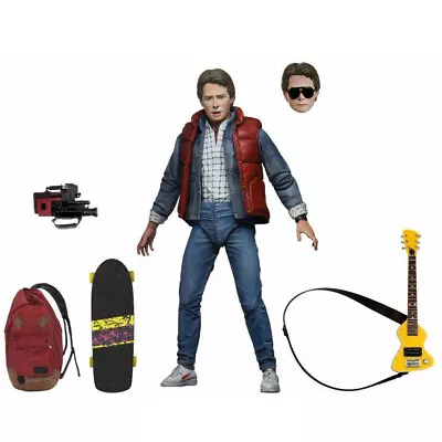 NECA Back To The Future Marty Mcfly W Guitar 7  Action Figure Ultimate Official • $38.99