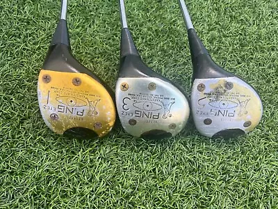 Vintage Ping Eye 2 Wood Set 135-Woods ZZ Light Black Dot • $24.99