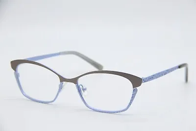 New Jean La Font Veronique 5074 Brown Blue Authentic Eyeglasses 51-16 • $114.81