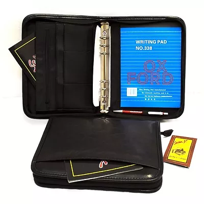 £20.99 • Buy A5 (STANDARD ORGANISER A5) ZIPPED CONFERENCE RING BINDER 9978A O 6  20mm BLACK