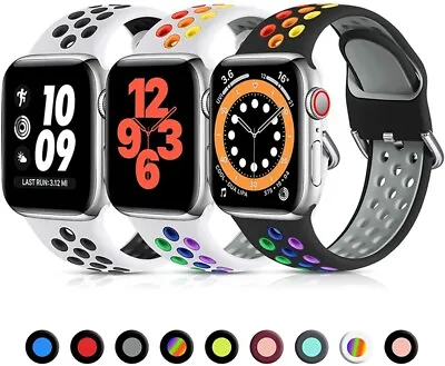 $15.99 • Buy 41mm/45mm Silicone Apple Watch Band Strap IWatch Series 7 SE 6 5 4 3 2 1 44/40mm